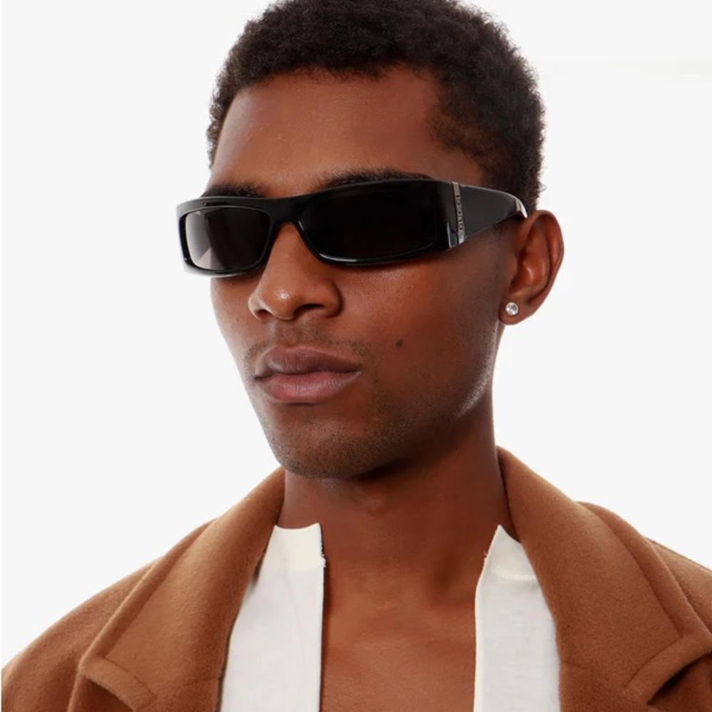 NEW GUCCI GG1492S BLACK UNISEX SHIELD SUNGLASSES GUCCI - Picture 6 of 14